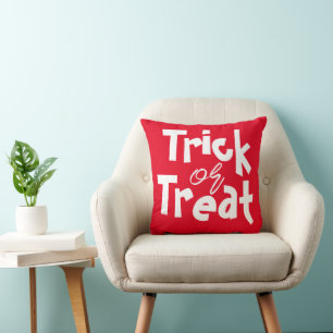 Spooky pumpkin jack-o-lantern Halloween Family Throw Pillow