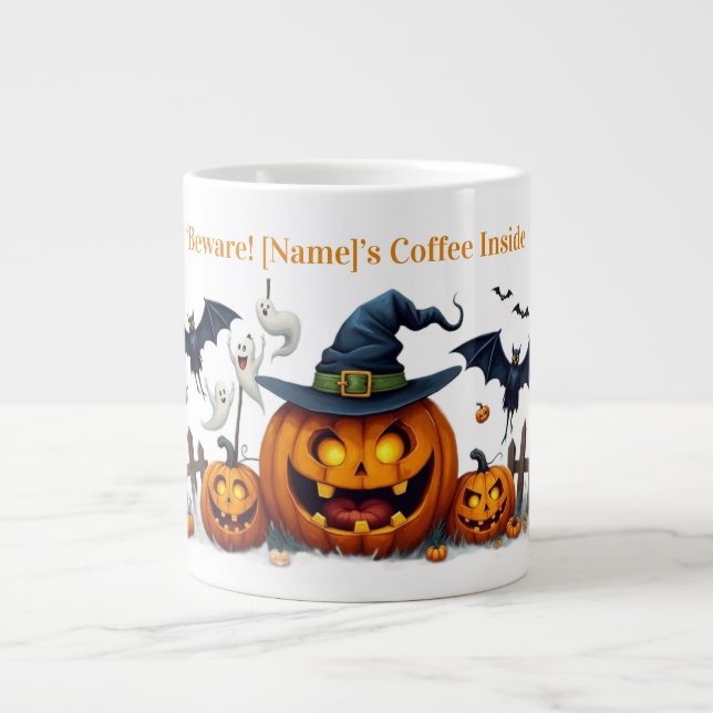 Spooky Pumpkin Magic Mug (Front)