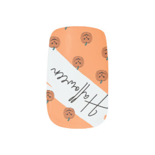Spooky Pumpkin Nail art