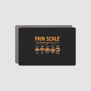 Spooky Pumpkin Pain Scale Trauma Nurse Triage Hall Car Magnet