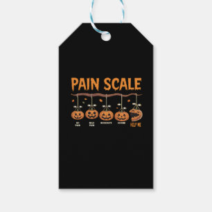 Spooky Pumpkin Pain Scale Trauma Nurse Triage Hall Gift Tags