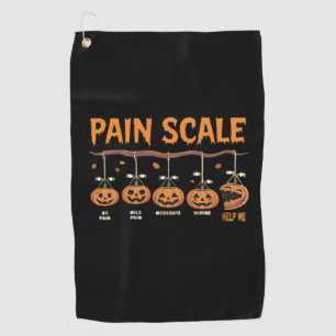 Spooky Pumpkin Pain Scale Trauma Nurse Triage Hall Golf Towel