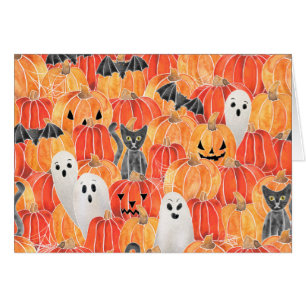 Spooky Pumpkin Patch Notecards Cards