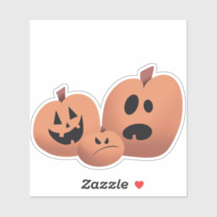 Spooky pumpkin patch sticker