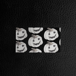 Spooky Pumpkin Pattern Happy Halloween Business Card