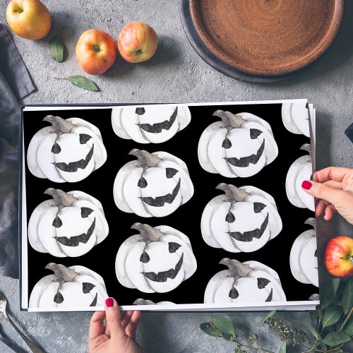 Spooky Pumpkin Pattern  Happy Halloween Placemat