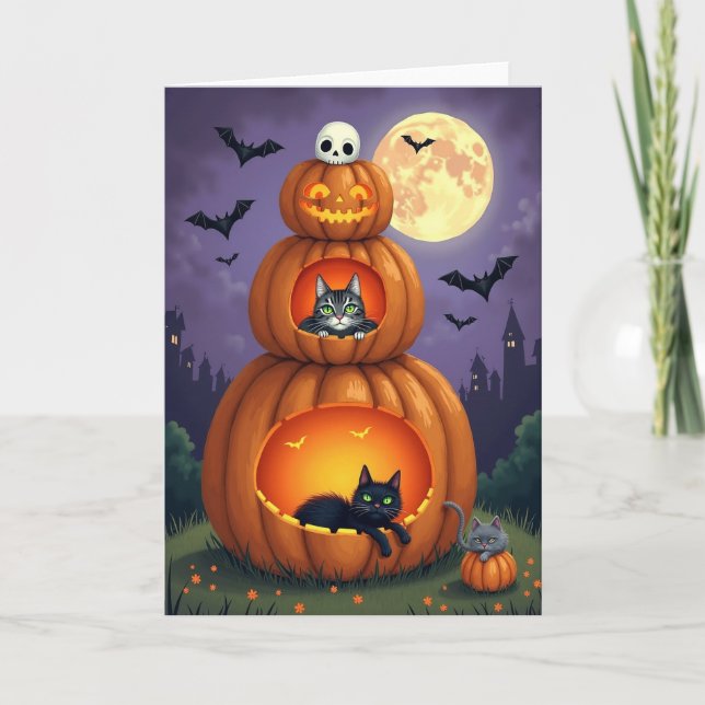 Spooky Pumpkin Stack Card (Front)