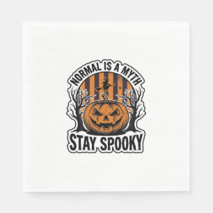 Spooky Pumpkin Witch Vintage Engraving Halloween S Napkins