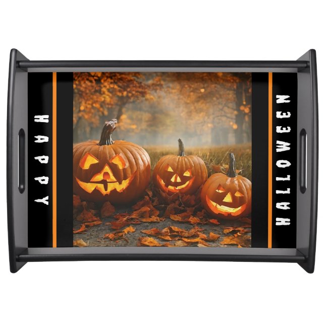 Spooky Pumpkins Family Collection Serving Tray (Front)