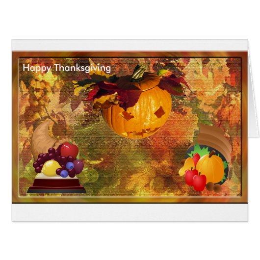 Spooky Pumpkins Happy Thanksgiving  (Front Horizontal)