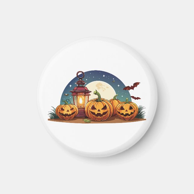 Spooky pumpkins magnet (Front)