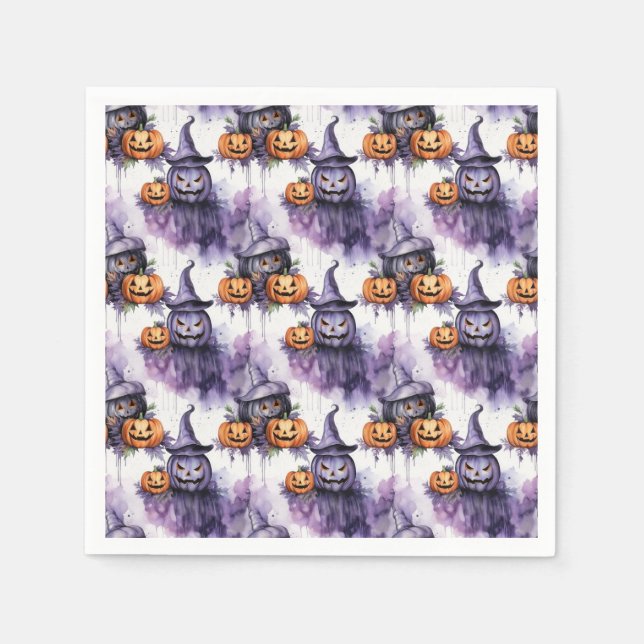 Spooky pumpkins napkins (Front)