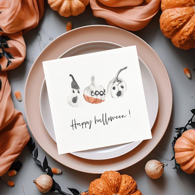 Spooky Pumpkins Party | Happy Halloween Napkins (Creator Uploaded)
