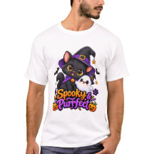 Spooky & Purrfect – Halloween Cat T-Shirt