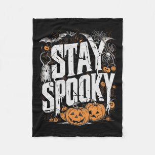 Spooky Quote Halloween Drink Coffee Funny Apparel Fleece Blanket