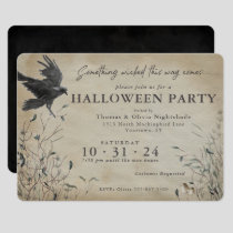 Spooky Raven Halloween | Something Wicked Invitation