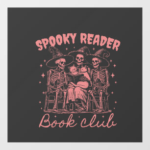 Spooky Reader Book Club D Red Floor Decals