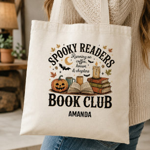Spooky Readers Book Club Personalized Halloween Tote Bag