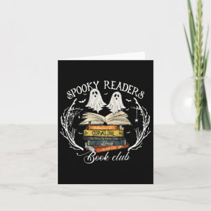 Spooky Readers Book Club Teacher Funny Ghost Happy Card