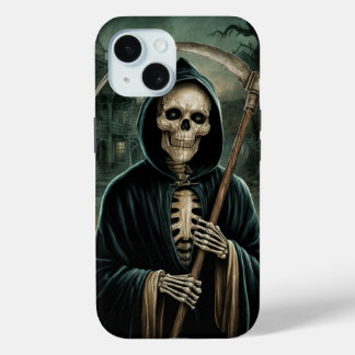 Spooky Reaper of Death iPhone 15 Case