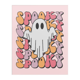 Spooky Retro Ghost Acrylic Print