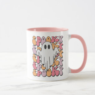 Spooky Retro Ghost Mug