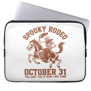 Spooky Rodeo Halloween October 31 Laptop Sleeve