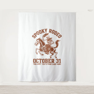 Spooky Rodeo Halloween October 31 Tapestry