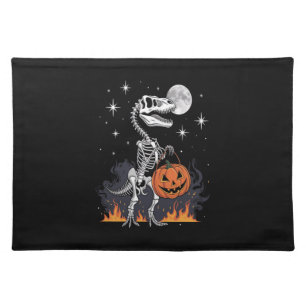 Spooky Saurus Halloween Dinosaur Cloth Placemat