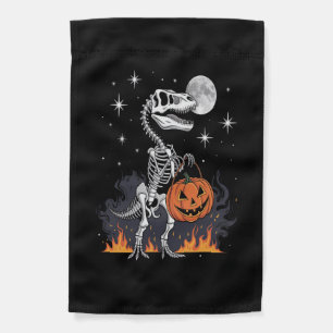 Spooky Saurus Halloween Dinosaur Garden Flag