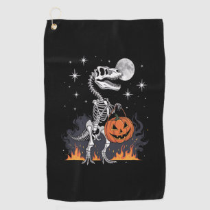 Spooky Saurus Halloween Dinosaur Golf Towel