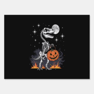 Spooky Saurus Halloween Dinosaur Sign