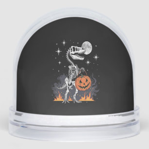 Spooky Saurus Halloween Dinosaur Snow Globe