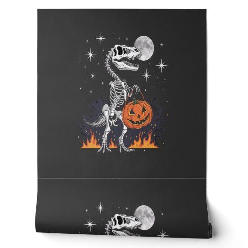 Spooky Saurus Halloween Dinosaur Wallpaper