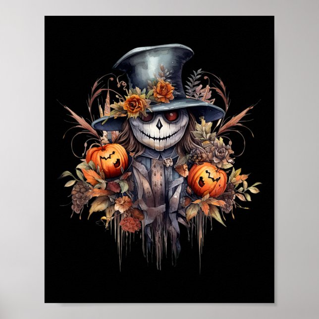 Spooky Scary Halloween Ghost  Poster (Front)
