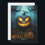 Spooky Scary Pumpkin Adult Halloween Party Invitation<br><div class="desc">Invite guests to a wickedly fun Halloween with our sinister pumpkin-themed invitation! Featuring a chilling design of an evil pumpkin against a haunting backdrop, this invitation sets the perfect tone for your spooky celebration. Customize the details to personalize your event and ensure an unforgettable gathering. Ideal for Halloween parties, haunted...</div>