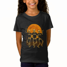 Spooky Scary Skeletons Halloween T-Shirt – Dancing