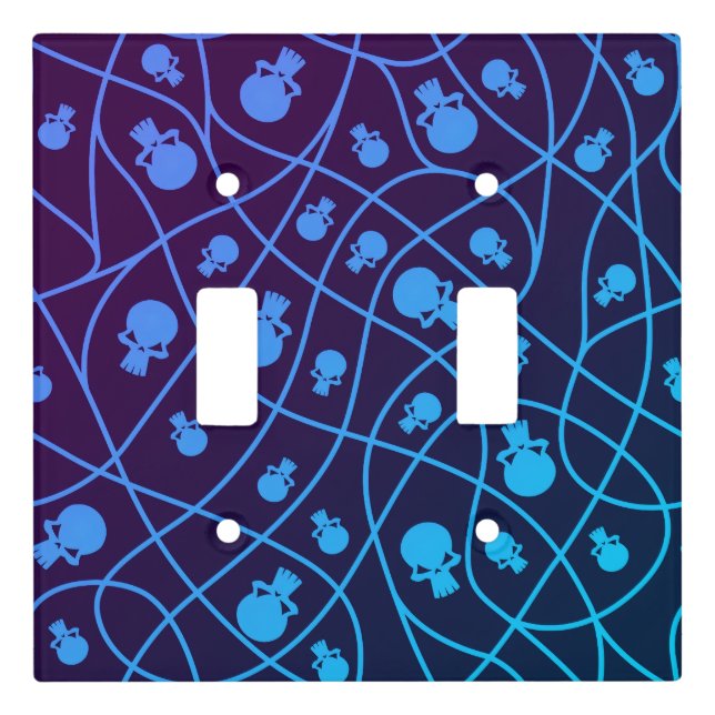 Spooky Seamless Pattern A (Style: 1) Light Switch Cover (Front)
