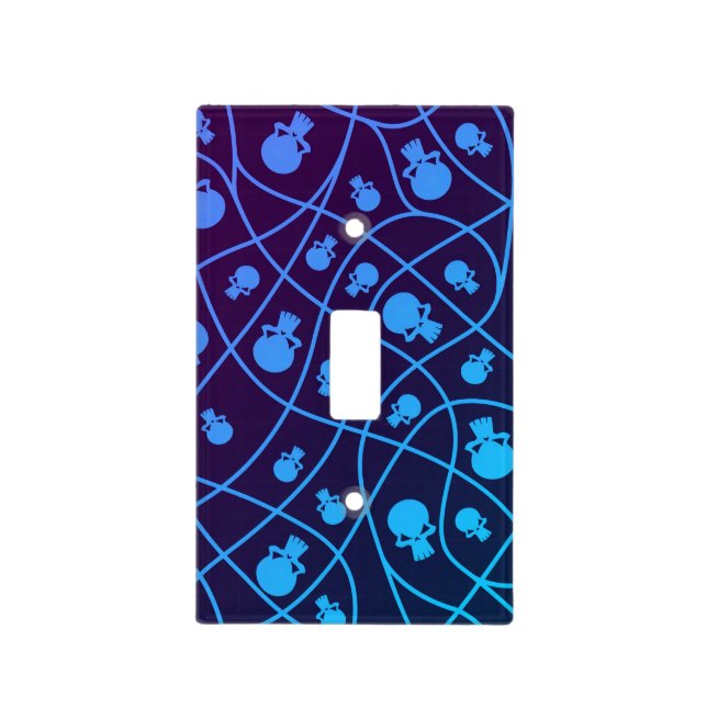 Spooky Seamless Pattern A (Style: 1) Light Switch Cover (Front)