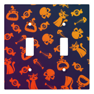 Spooky Seamless Pattern C (Style: 1) Light Switch Cover