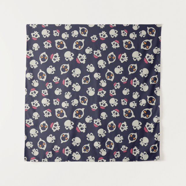 Spooky Seamless Pattern D (Style: 1) Tapestry (Front)