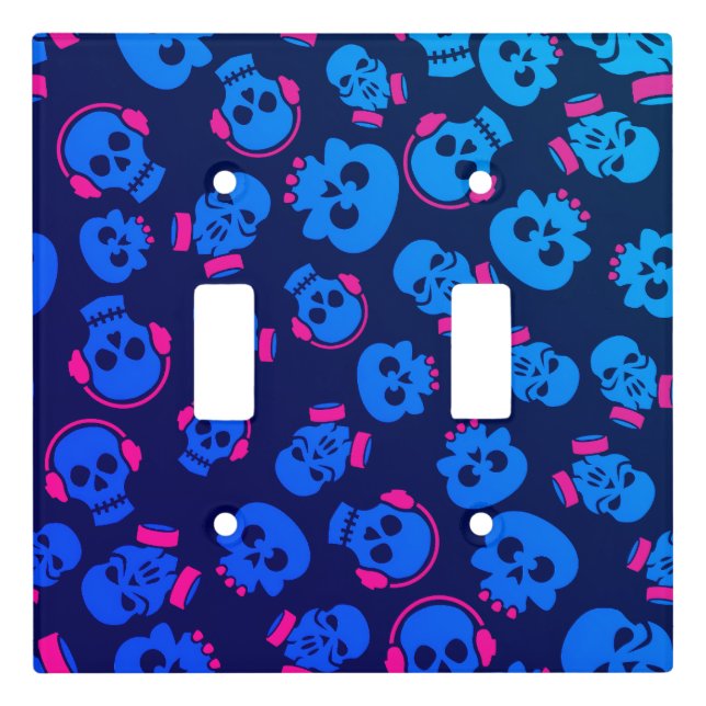 Spooky Seamless Pattern E (Style: 1) Light Switch Cover (Front)