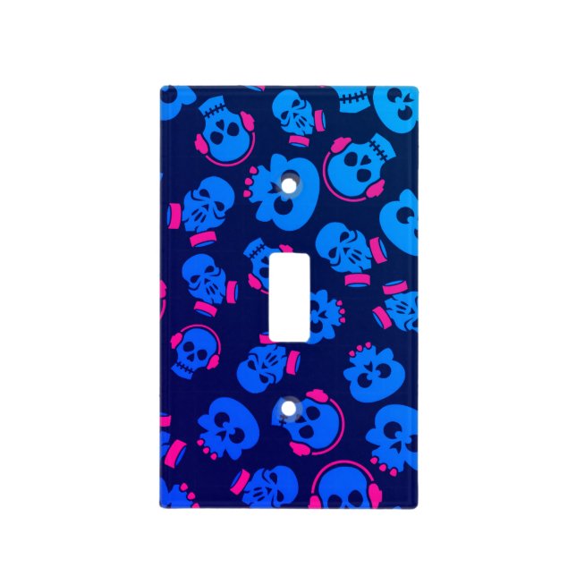 Spooky Seamless Pattern E (Style: 1) Light Switch Cover (Front)