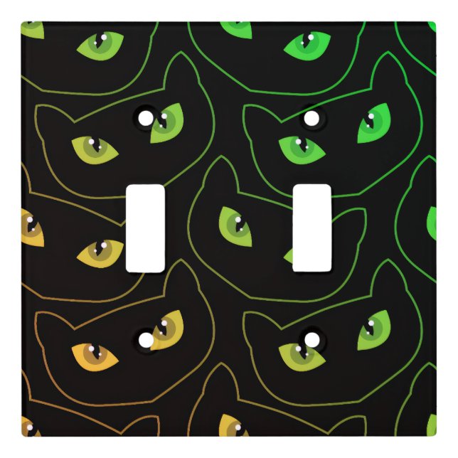 Spooky Seamless Pattern F (Style: 1) Light Switch Cover (Front)