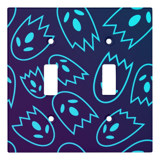 Spooky Seamless Pattern H (Style: 1) Light Switch Cover (Front)