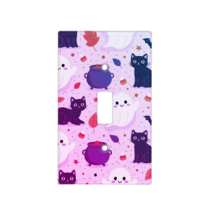 Spooky Seamless Pattern I (Style: 1) Light Switch Cover