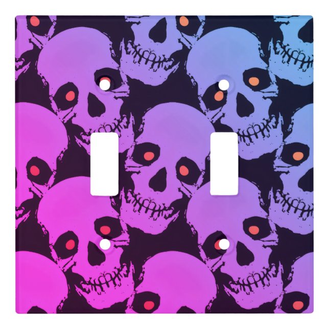 Spooky Seamless Pattern J (Style: 1) Light Switch Cover (Front)