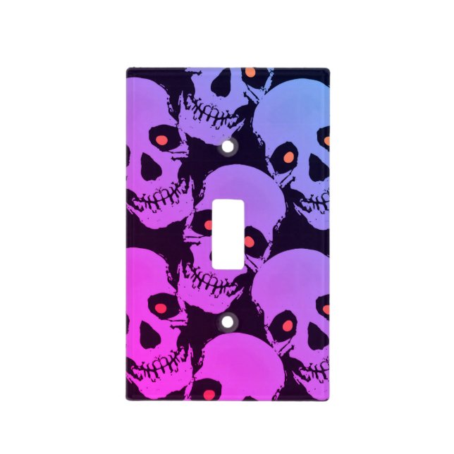 Spooky Seamless Pattern J (Style: 1) Light Switch Cover (Front)