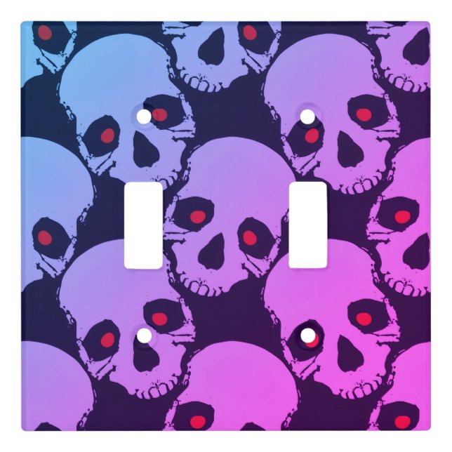 Spooky Seamless Pattern K (Style: 1) Light Switch Cover (Front)