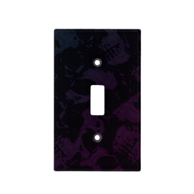 Spooky Seamless Pattern M (Style: 1) Light Switch Cover (Front)